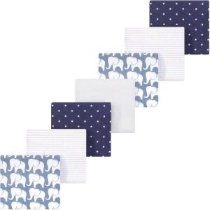 image:imageLuvable Friends Little Treasure Flannel Receiving Blankets 7pkBlue Elephant Parade