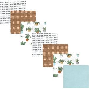image:imageLuvable Friends Little Treasure Flannel Receiving Blankets 7pkBotanical Plants