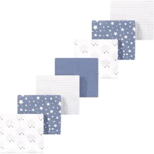 image:imageLuvable Friends Little Treasure Flannel Receiving Blankets 7pkDreamy Cloud Blue