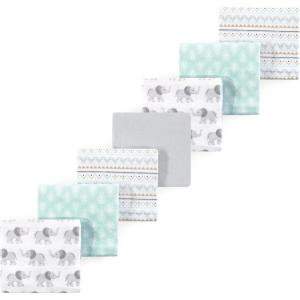 image:imageLuvable Friends Little Treasure Flannel Receiving Blankets 7pkElephant Gray