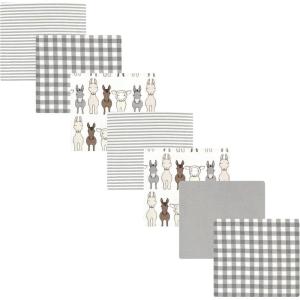 image:imageLuvable Friends Little Treasure Flannel Receiving Blankets 7pkFarm Friends Pastel
