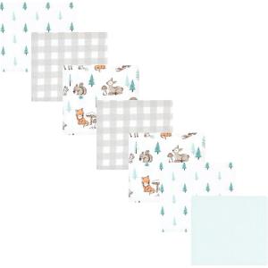 image:imageLuvable Friends Little Treasure Flannel Receiving Blankets 7pkForest Animal Friends