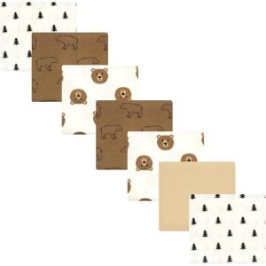 image:imageLuvable Friends Little Treasure Flannel Receiving Blankets 7pkForest Bear