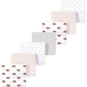 image:imageLuvable Friends Little Treasure Flannel Receiving Blankets 7pkForest Hedgehogs