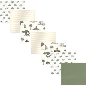 image:imageLuvable Friends Little Treasure Flannel Receiving Blankets 7pkJungle Safari