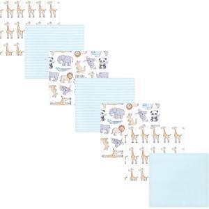 image:imageLuvable Friends Little Treasure Flannel Receiving Blankets 7pkKangaroo Pastel