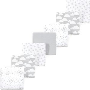 image:imageLuvable Friends Little Treasure Flannel Receiving Blankets 7pkMisty Gray Cloud