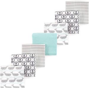 image:imageLuvable Friends Little Treasure Flannel Receiving Blankets 7pkOcean Whale