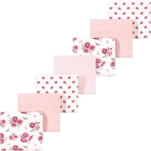 image:imageLuvable Friends Little Treasure Flannel Receiving Blankets 7pkPastel Rose