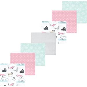 image:imageLuvable Friends Little Treasure Flannel Receiving Blankets 7pkPink Arctic Pals