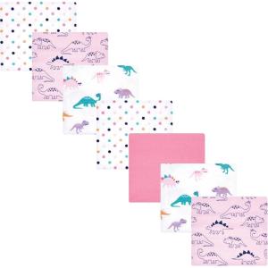image:imageLuvable Friends Little Treasure Flannel Receiving Blankets 7pkPink Dinosaur