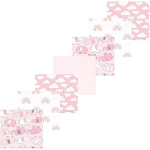 image:imageLuvable Friends Little Treasure Flannel Receiving Blankets 7pkPink Elephant Parade