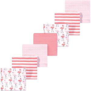 image:imageLuvable Friends Little Treasure Flannel Receiving Blankets 7pkPink Flamingo