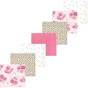 image:imageLuvable Friends Little Treasure Flannel Receiving Blankets 7pkPink Rosy Bloom