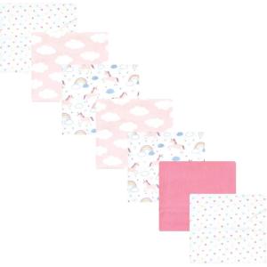 image:imageLuvable Friends Little Treasure Flannel Receiving Blankets 7pkPink Unicorn