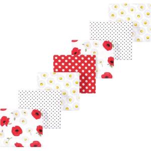 image:imageLuvable Friends Little Treasure Flannel Receiving Blankets 7pkPoppy Daisy Floral