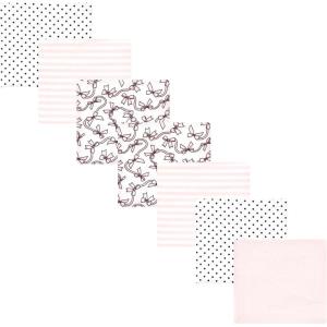 image:imageLuvable Friends Little Treasure Flannel Receiving Blankets 7pkRose Ribbons