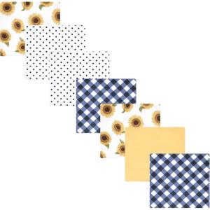 image:imageLuvable Friends Little Treasure Flannel Receiving Blankets 7pkSunny Floral