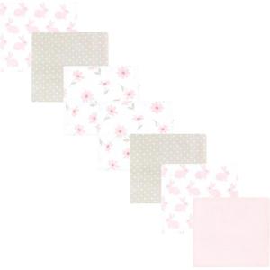 image:imageLuvable Friends Little Treasure Flannel Receiving Blankets 7pkSweet Honeycomb Pink