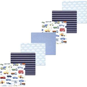 image:imageLuvable Friends Little Treasure Flannel Receiving Blankets 7pkVehicle Adventure