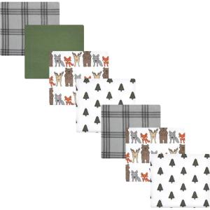 image:imageLuvable Friends Little Treasure Flannel Receiving Blankets 7pkWoodland Bloom