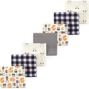 image:imageLuvable Friends Little Treasure Flannel Receiving Blankets 7pkWoodland Forest