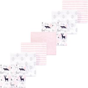 image:imageLuvable Friends Little Treasure Flannel Receiving Blankets 7pkWoodland Girl