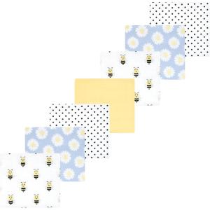 image:imageLuvable Friends Little Treasure Flannel Receiving Blankets 7pkYellow Daisy Bee