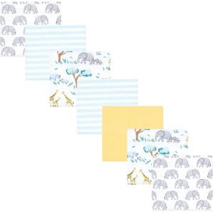 image:imageLuvable Friends Little Treasure Flannel Receiving Blankets 7pkYellow Safari