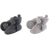 image:imageLuvable Friends Boy Cozy Fleece Booties 2Pack Charcoal Neutral Gray 06 Months