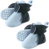 image:imageLuvable Friends Fleece Toddler Non Skid Slipper Booties 2 PackLight BlueNavy