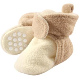 image:imageLuvable Friends Unisex Baby Cozy Fleece BootiesCream Tan