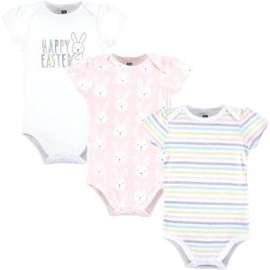 image:imageLuvable Friends Hudson Baby Bodysuits 3pkBlossom Bunny Pink