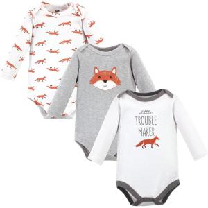 image:imageLuvable Friends Hudson Baby Bodysuits 3pkFoxy Gray