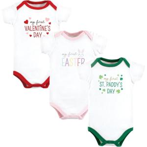 image:imageLuvable Friends Hudson Baby Bodysuits 3pkGirl Valentine Easter