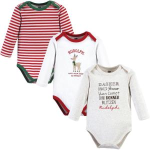 image:imageLuvable Friends Hudson Baby Bodysuits 3pkHoliday Reindeer