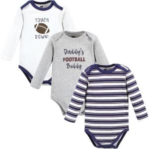 image:imageLuvable Friends Hudson Baby Bodysuits 3pkLittle Quarterback