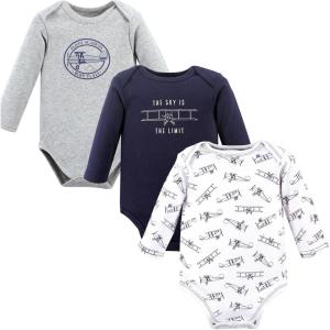 image:imageLuvable Friends Hudson Baby Bodysuits 3pkSkybound Grey