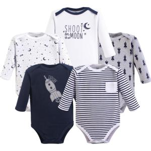 image:imageLuvable Friends Hudson Baby Bodysuits 5pkBlue Moon