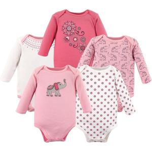 image:imageLuvable Friends Hudson Baby Bodysuits 5pkBoho Elephant Print