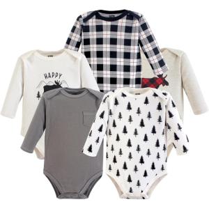image:imageLuvable Friends Hudson Baby Bodysuits 5pkWoodland Gray