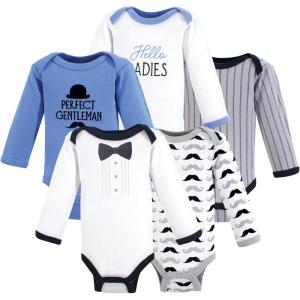 image:imageLuvable Friends Hudson Baby Preemie Bodysuit 5pkLittle Gentleman Mustache
