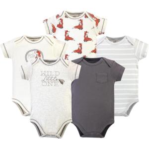 image:imageLuvable Friends Touched by Nature Bodysuits 5pkRustic Fox Gray
