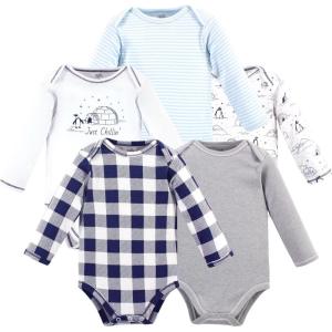 image:imageLuvable Friends Touched by Nature LongSleeve Bodysuits 5pkPolar White