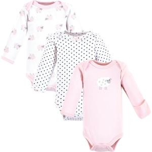 image:imageLuvable Friends Unisex Baby Preemie Long Sleeve Bodysuits 3pk PreemiePink Sheep