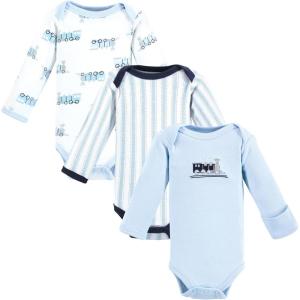 image:imageLuvable Friends Unisex Baby Preemie Long Sleeve Bodysuits 3pk PreemieTrain