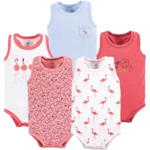 image:imageLuvable Friends Hudson Baby Sleeveless BodysuitsTropical Pink