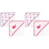 image:imageLuvable Friends Unisex Baby Cotton Terry Hooded Towels Foxy One SizePink Whale