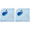 image:imageLuvable Friends Unisex Baby Hooded Towel and Washcloth Blue Whale One SizeBlue Whale