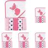 image:imageLuvable Friends Unisex Baby Hooded Towel with Five Washcloths Girly Whale One SizeFoxy